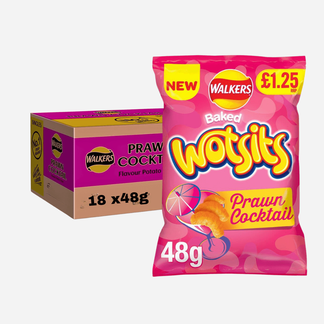 Walkers Baked Wotsits Prawn Cocktail Snacks