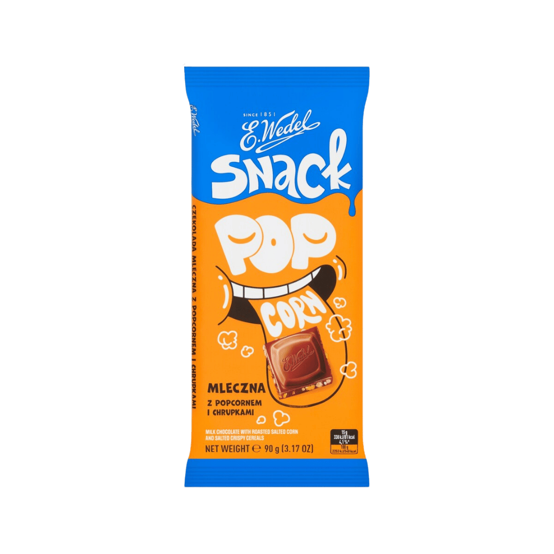 E.Wedel Snack Popcorn Chocolate Bar