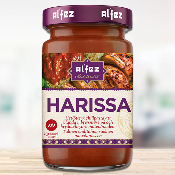 6 x Al'Fez Harissa Paste Hot Chilli Flavour 100g Jars Discount Dragon