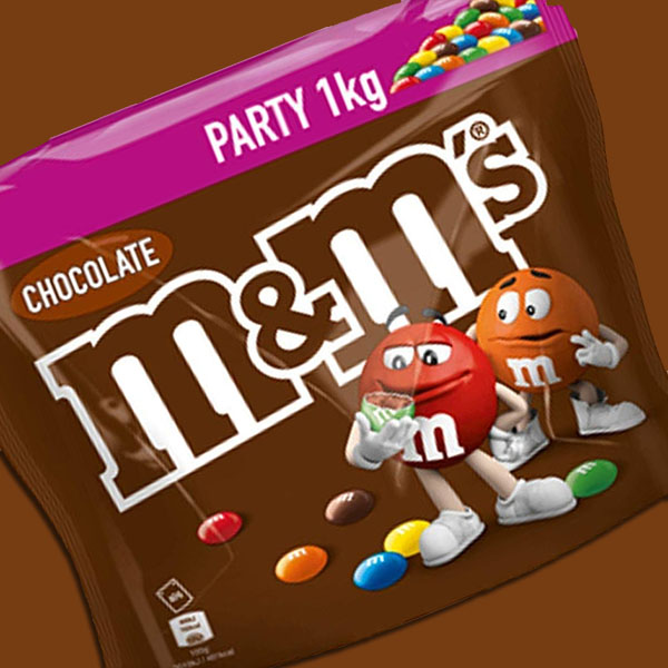1 Kg of M&M's Milk Chocolate (1kg Party Bag)