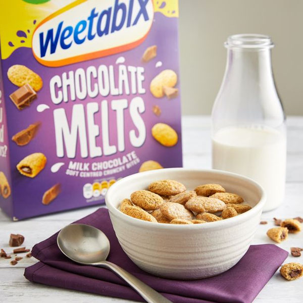 1 x New Weetabix Milk Chocolate Melts 360g Cereal Box Discount Dragon