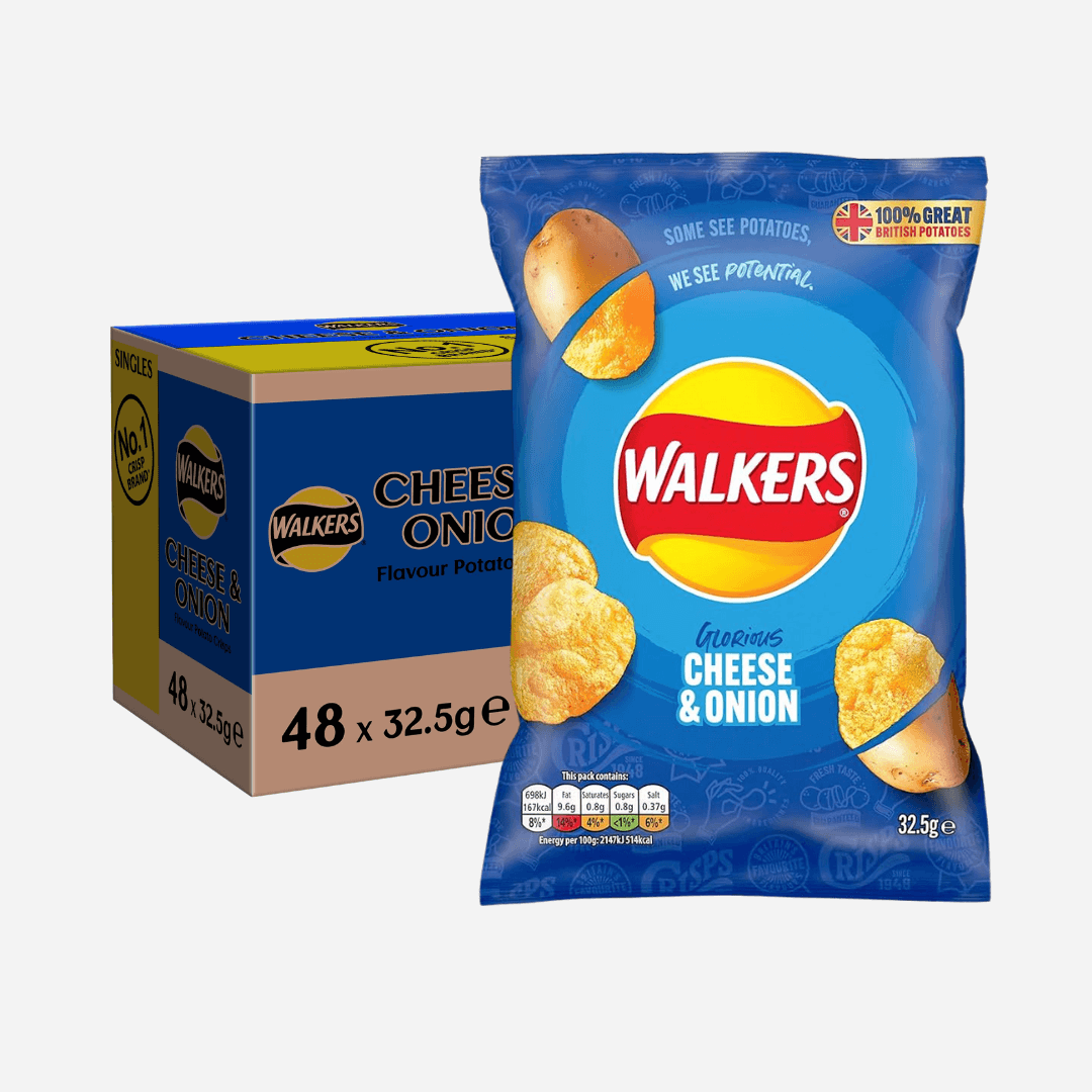 Image of 48 x Walkers Cheese & Onion Crisps